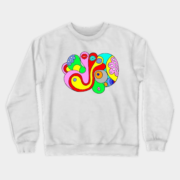 Abstract Cell Crewneck Sweatshirt by (b)ananartista sbuff